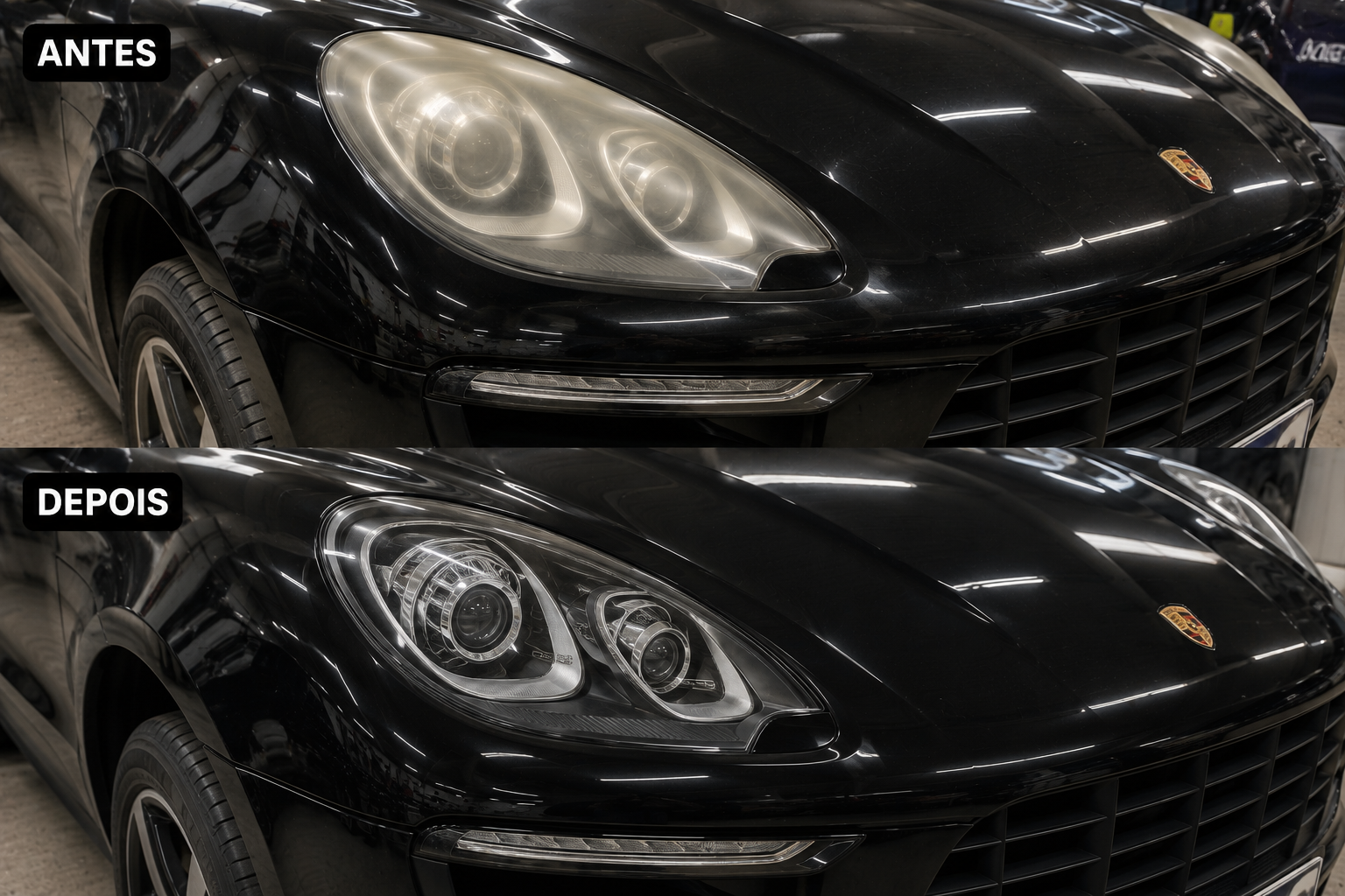 Antes e depois farol 1